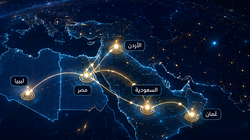 أماكن تواجد Shendy Tech في مصر والسعودية وعمان والأردن وليبيا